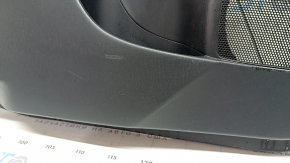 Ornamente ușă spate stânga Toyota Prius V 12-17 negru, inserție piele neagră, sub JBL, cu mâner, zgârieturi