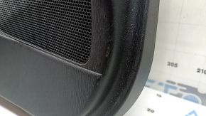 Ornamente ușă spate stânga Toyota Prius V 12-17 negru, inserție piele neagră, sub JBL, cu mâner, zgârieturi
