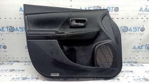 Ornament ușă, stânga față, Toyota Prius V 12-17, negru, inserție din piele neagră, pentru difuzoare JBL, cu mâner, zgârieturi, lovituri