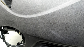 Торпедо передняя панель без AIRBAG Hyundai Sonata 11-14 коричневая, трещины