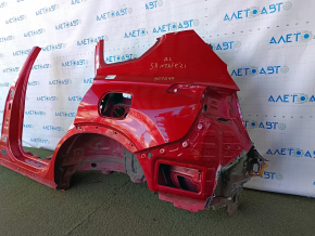 Aripă spate stânga Hyundai Santa FE 19-23 tăiată cu stâlp central, roșu, capăt
