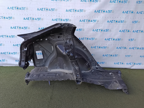 Aripa laterală stânga spate a modelului Toyota Prius 50 16-18 de sub BSM este tăiată, neagră, izbește