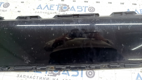 Верхняя накладка переднего бампера Nissan Murano z52 19-23 без парктроников, черный глянец, сколы, царапины, надломано крепление