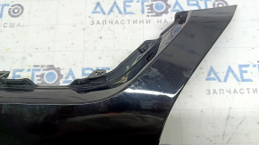 Верхняя накладка переднего бампера Nissan Murano z52 19-23 без парктроников, черный глянец, сколы, царапины, надломано крепление