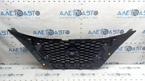 Решетка радиатора grill со значком Nissan Murano z52 19-24 рест, черный глянец с хром