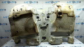 Покрытие пола переднее BMW X3 F25 11-17 черное, M-Sport, под химчистку, царапина на хроме,  надорван поролон, растянута сетка