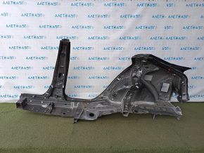 Четверть крыло задняя правая Toyota Prius 50 16-18 под BSM отпилена с центральной стойкой, черная, тычка