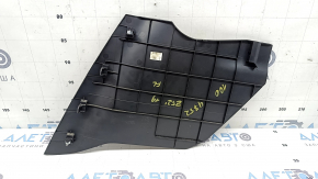 Ornament consolă centrală laterală stânga Nissan Murano z52 15-24 față, negru, zgârieturi
