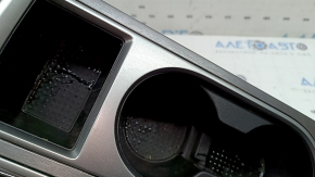 Ornamente consolă centrală cu suporturi de pahare pentru Nissan Murano z52 19-21, gri, pentru AUX și USB, fără scaune încălzite și pentru butonul start-stop, zgârieturi, lovituri