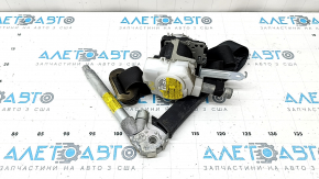 Centură de siguranță șofer cu tensionator și acționare pentru Subaru Forester 19-24 SK, neagră, cu funingine, curățabilă chimic, zăvor oxidat