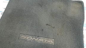 Set covorașe, material textil, Hyundai Sonata 11-15, negre, curățabile chimic