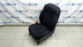 Сиденье водительское Nissan Murano z52 18-23 без airbag, механическое, велюр черный, белая строчка