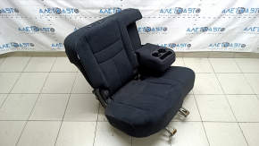 Scaune spate, al doilea rând dreapta, Nissan Murano z52 19-23, velur negru, cusături albe, cu cotieră