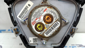 Подушка безопасности airbag в руль водительская Nissan Murano z52 15-23 черная, ржавый пиропатрон