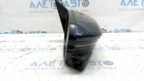 Ansamblu oglindă laterală dreapta Honda Insight 19-20 12 pini, cameră, încălzită, semnalizator, albastră cu crom, uzată, ornament cromat crăpat, carcasă crăpată