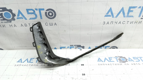 Ornament bară față, stânga, Audi A6 C8 19-23, gri lucios, S-Line