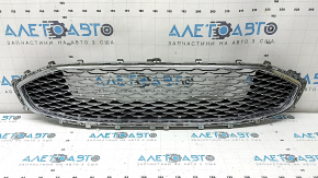 Решетка радиатора grill в сборе с обрамлением Ford Fusion mk5 19-20 хром, titanium