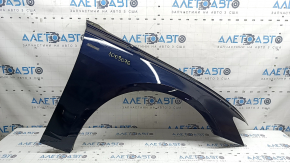 Aripă față dreapta Audi A6 C8 19-25 aluminiu, albastru LX5B