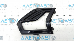 Решетка переднего бампера левая Ford Fusion mk5 19-20 под LED ПТФ, глянец, песок