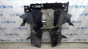 Защита двигателя Honda Insight 19-22 надорвана, трещины, замято, нет фрагментов