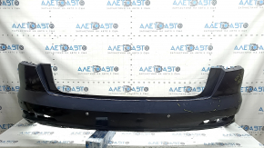 Bara spate neaderentă Audi A6 C8 19-25 pentru senzori de parcare fără asistență la parcare, cu antenă, fără mufă cârlig de remorcare, albastră, zgârieturi, ciobiri, presate, rupturi