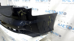 Bara spate neaderentă Audi A6 C8 19-25 pentru senzori de parcare fără asistență la parcare, cu antenă, fără mufă cârlig de remorcare, albastră, zgârieturi, ciobiri, presate, rupturi