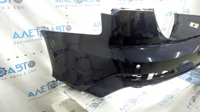 Bara spate neaderentă Audi A6 C8 19-25 pentru senzori de parcare fără asistență la parcare, cu antenă, fără mufă cârlig de remorcare, albastră, zgârieturi, ciobiri, presate, rupturi