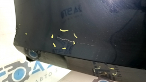 Bara spate neaderentă Audi A6 C8 19-25 pentru senzori de parcare fără asistență la parcare, cu antenă, fără mufă cârlig de remorcare, albastră, zgârieturi, ciobiri, presate, rupturi