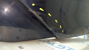 Bara spate neaderentă Audi A6 C8 19-25 pentru senzori de parcare fără asistență la parcare, cu antenă, fără mufă cârlig de remorcare, albastră, zgârieturi, ciobiri, presate, rupturi