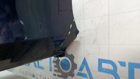 Bara spate neaderentă Audi A6 C8 19-25 pentru senzori de parcare fără asistență la parcare, cu antenă, fără mufă cârlig de remorcare, albastră, zgârieturi, ciobiri, presate, rupturi