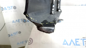 Bara spate neaderentă Audi A6 C8 19-25 pentru senzori de parcare fără asistență la parcare, cu antenă, fără mufă cârlig de remorcare, albastră, zgârieturi, ciobiri, presate, rupturi