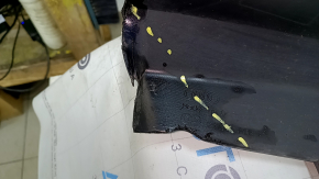Bara spate neaderentă Audi A6 C8 19-25 pentru senzori de parcare fără asistență la parcare, cu antenă, fără mufă cârlig de remorcare, albastră, zgârieturi, ciobiri, presate, rupturi