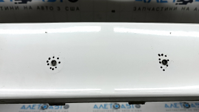 Bara față neagră Ford Fusion mk5 19-20 fără senzori de parcare și cârlig de remorcare, albă, zgârieturi, lovituri, găuri nestandard