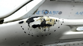 Bara față neagră Ford Fusion mk5 19-20 fără senzori de parcare și cârlig de remorcare, albă, zgârieturi, lovituri, găuri nestandard