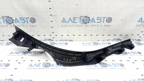Ornament prag interior spate stânga Audi A6 C8 19-25 negru, zgârieturi