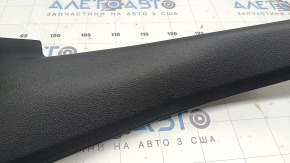 Ornament prag interior spate stânga Audi A6 C8 19-25 negru, zgârieturi