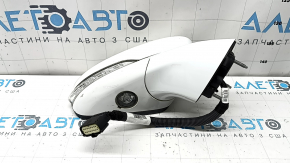 Ansamblu oglindă retrovizoare dreapta Ford Fusion mk5 19-19 12 pini, semnalizare, încălzită, iluminare spate, BSM, alb, zgâriat