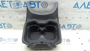 Ornamente consolă centrală cu suporturi pentru pahare Toyota Rav4 19-22 negru, zgârieturi