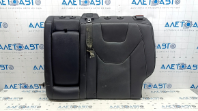 Spătar banchetă spate stânga Ford Fusion mk5 17-20, piele neagră, perforată, Titan, cu centură și cotieră, pentru curățare
