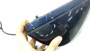 Ansamblu oglindă retrovizoare dreapta Audi A6 C8 19-25 15 pini, semnalizare, încălzită, reglare automată a intensității luminii, rabatare automată, BSM, albastră, uzată