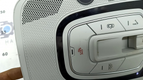 Плафон освещения передний в сборе Audi A6 C8 19-25 под панораму, серый, царапины