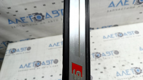Prag exterior stânga față pentru Audi A6 C8 19-25, negru cu inserție cromată și iluminare, S-Line, zgârieturi, crestături pe crom