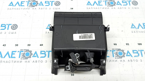 Ornament consolă centrală față pentru Ford Fusion mk5 17-20, negru, pentru brichetă, cu iluminare din spate, zgârieturi