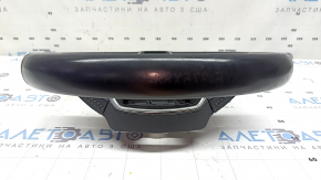 Volan gol Audi A6 C8 19-25, piele neagră cu cusături gri, fără încălzire, sport, fără butoane, uzat, zgârieturi
