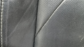Tapițerie pernă scaun pasager Ford Fusion mk5 17-20 titan, piele neagră, perforată, pentru ventilație și încălzire, zgârieturi
