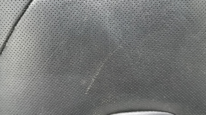 Tapițerie pernă scaun pasager Ford Fusion mk5 17-20 titan, piele neagră, perforată, pentru ventilație și încălzire, zgârieturi