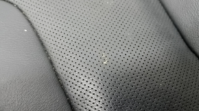 Tapițerie pernă scaun pasager Ford Fusion mk5 17-20 titan, piele neagră, perforată, pentru ventilație și încălzire, zgârieturi