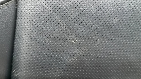 Husă pernă scaun șofer Ford Fusion mk5 17-20, titan, piele neagră, perforată, pentru ventilație și încălzire, zgârieturi