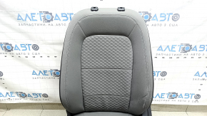 Сиденье водительское Ford Escape MK4 21-22 без airbag, механическое, с подогревом, ткань серая с черным, под химчистку, дефект ткани