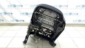 Сиденье водительское Ford Escape MK4 21-22 без airbag, механическое, с подогревом, ткань серая с черным, под химчистку, дефект ткани